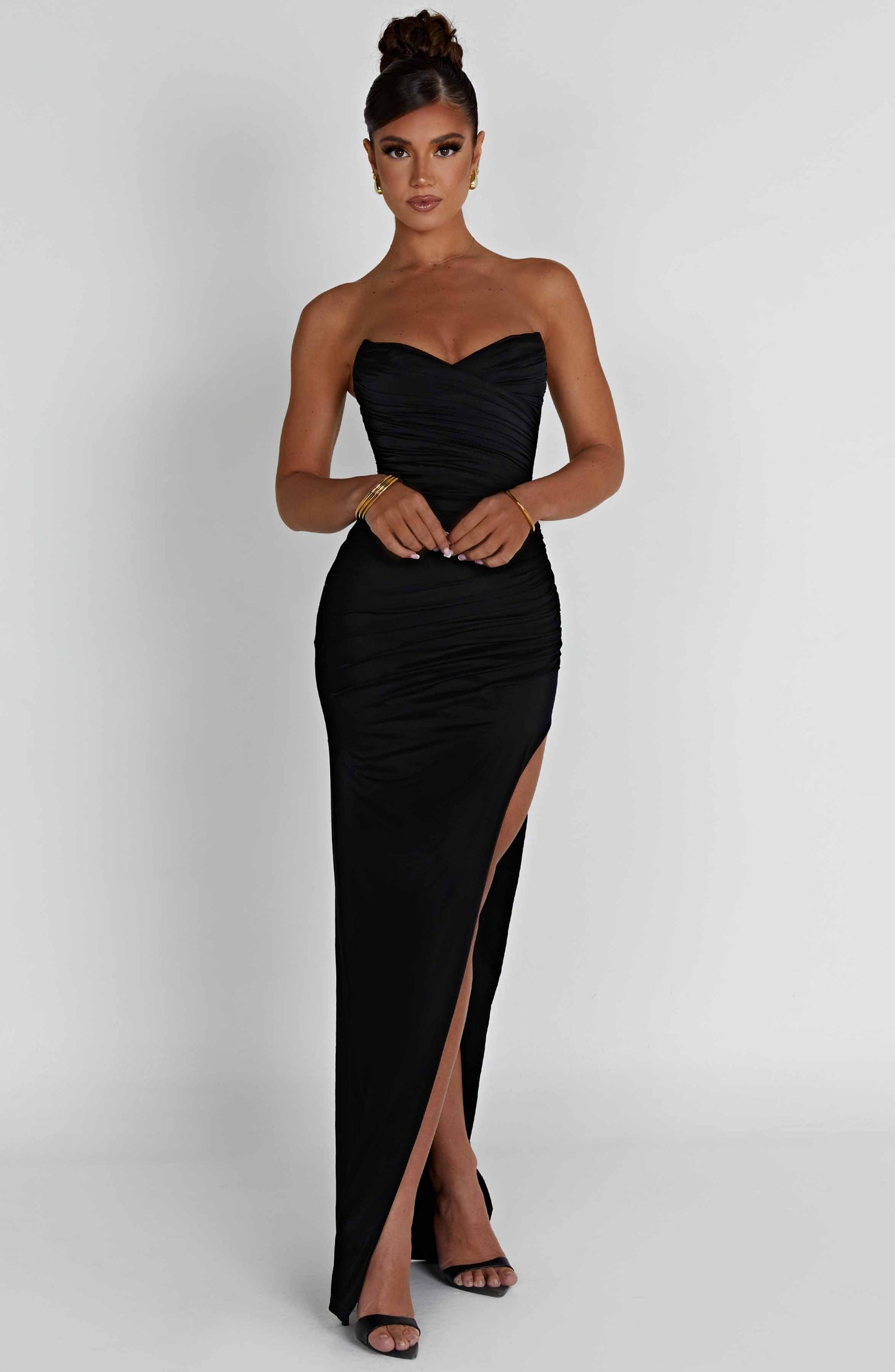 Robe longue Giovanna - Noir