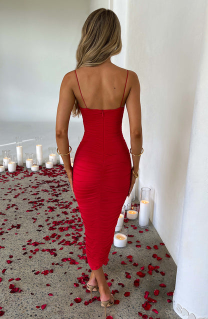 Robe longue Haven - Rouge