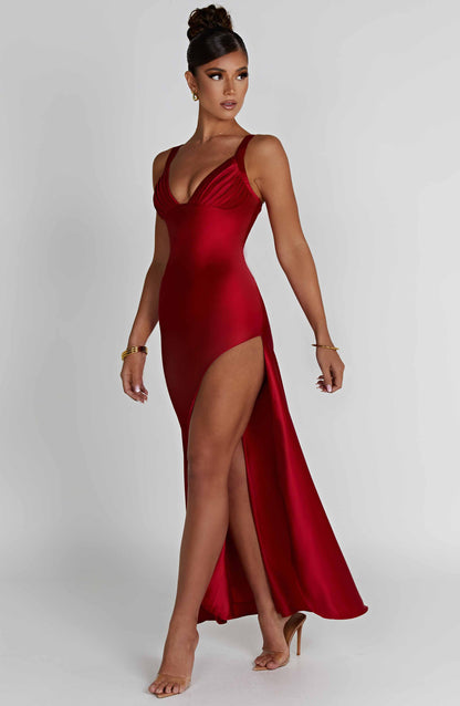 Robe longue Hayley - Rouge