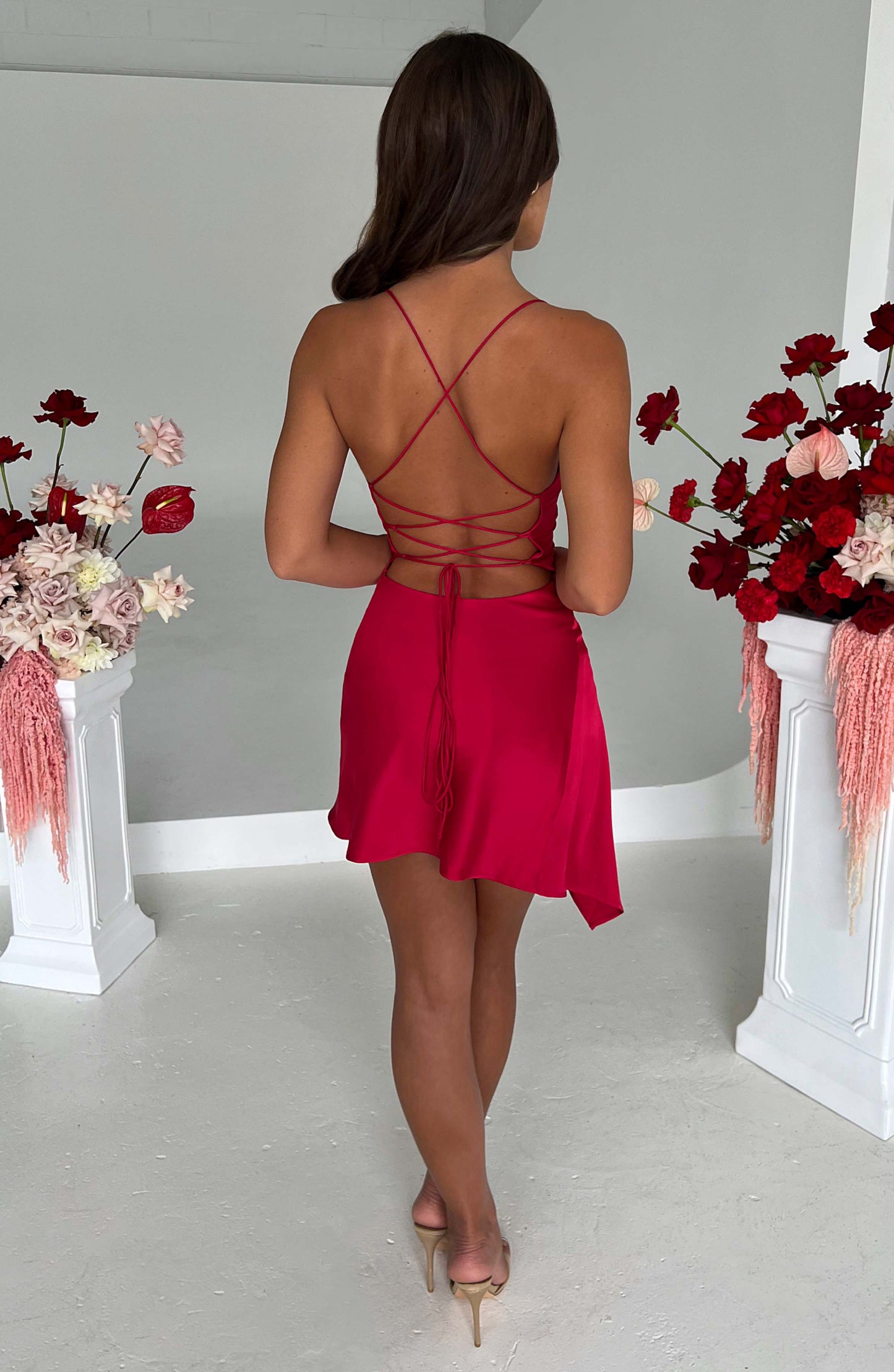 Robe courte Ilia - Rouge