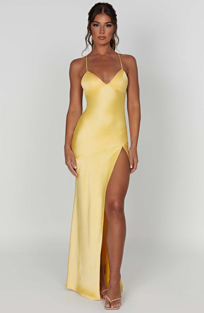 Isobel Maxi Dress - Lemon