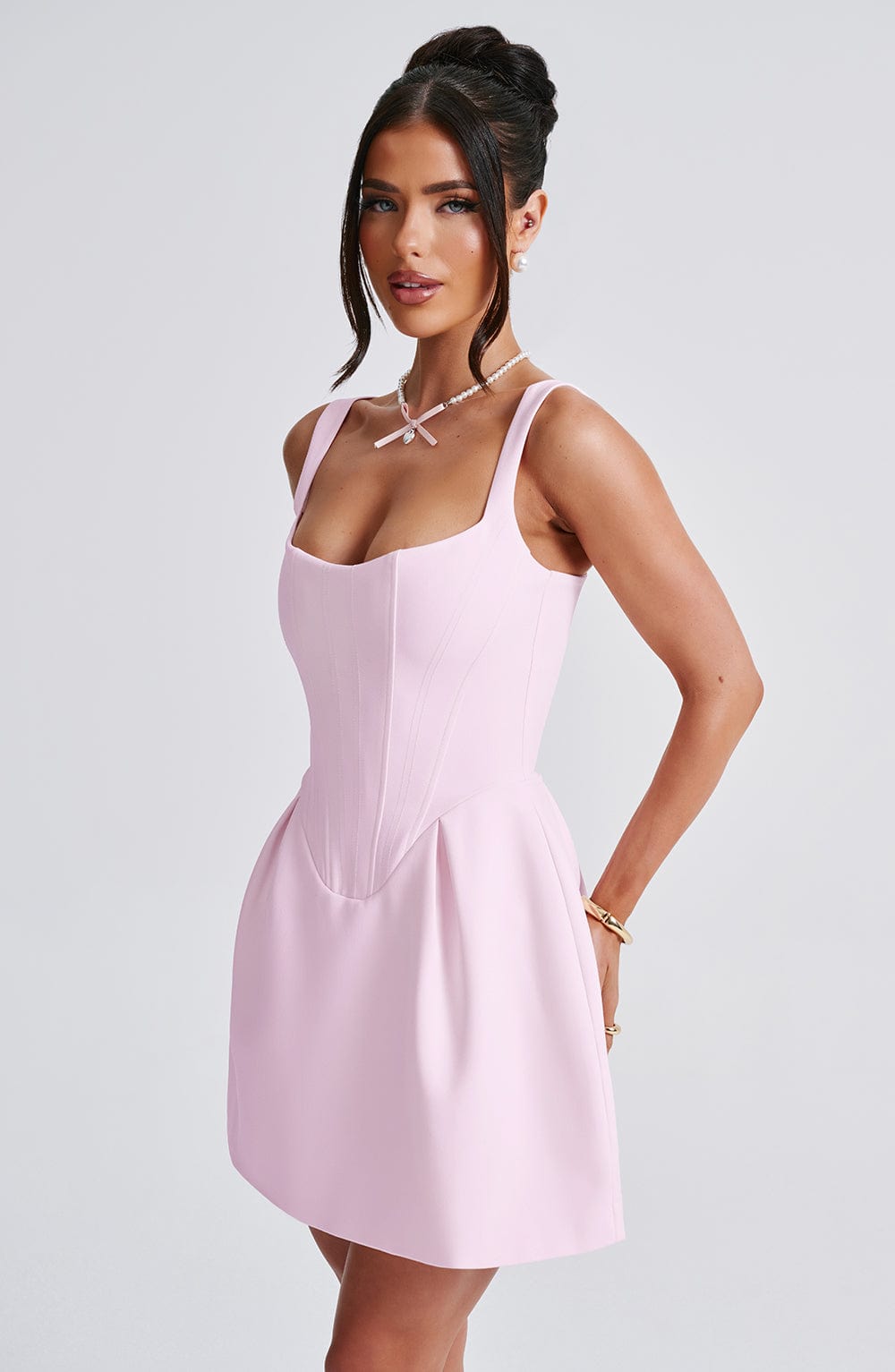 Robe courte Janiyah - Blush