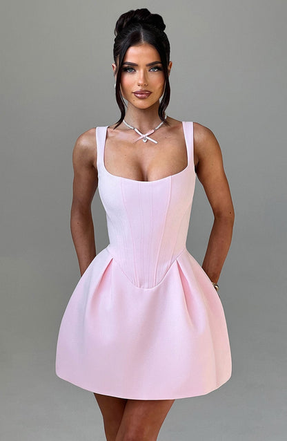 Robe courte Janiyah - Blush