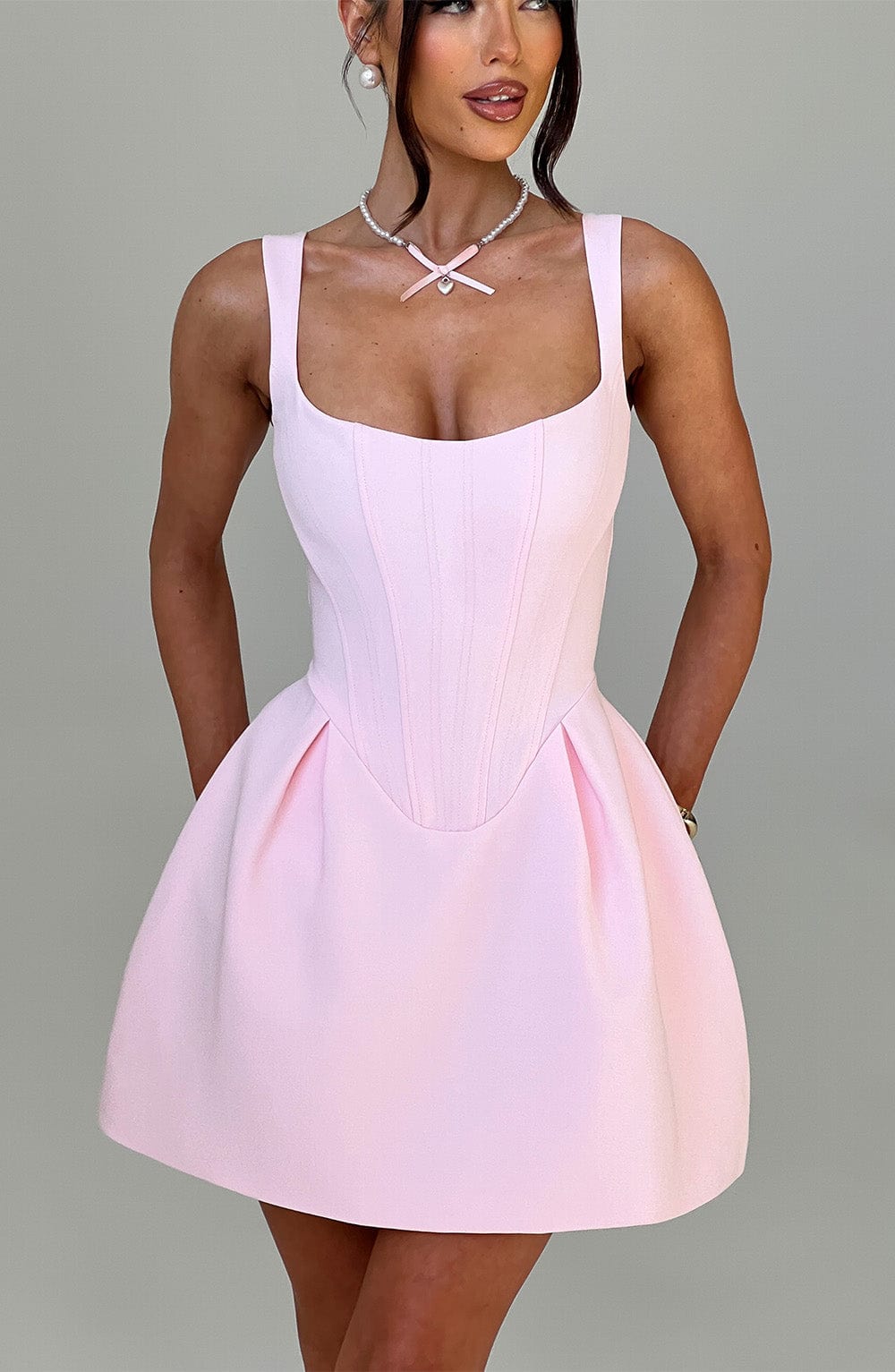 Robe courte Janiyah - Blush