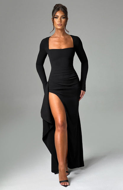 Robe longue Jordana - Noir