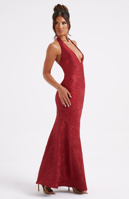 Robe longue Joséphine - Rouge