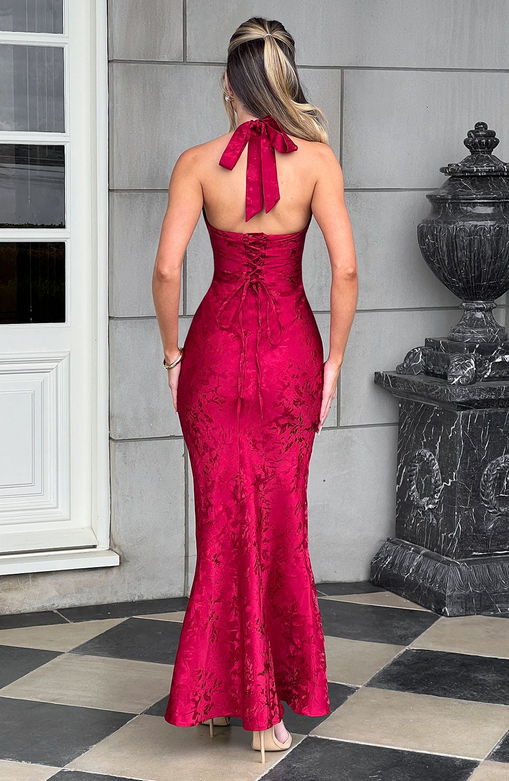 Robe longue Joséphine - Rouge