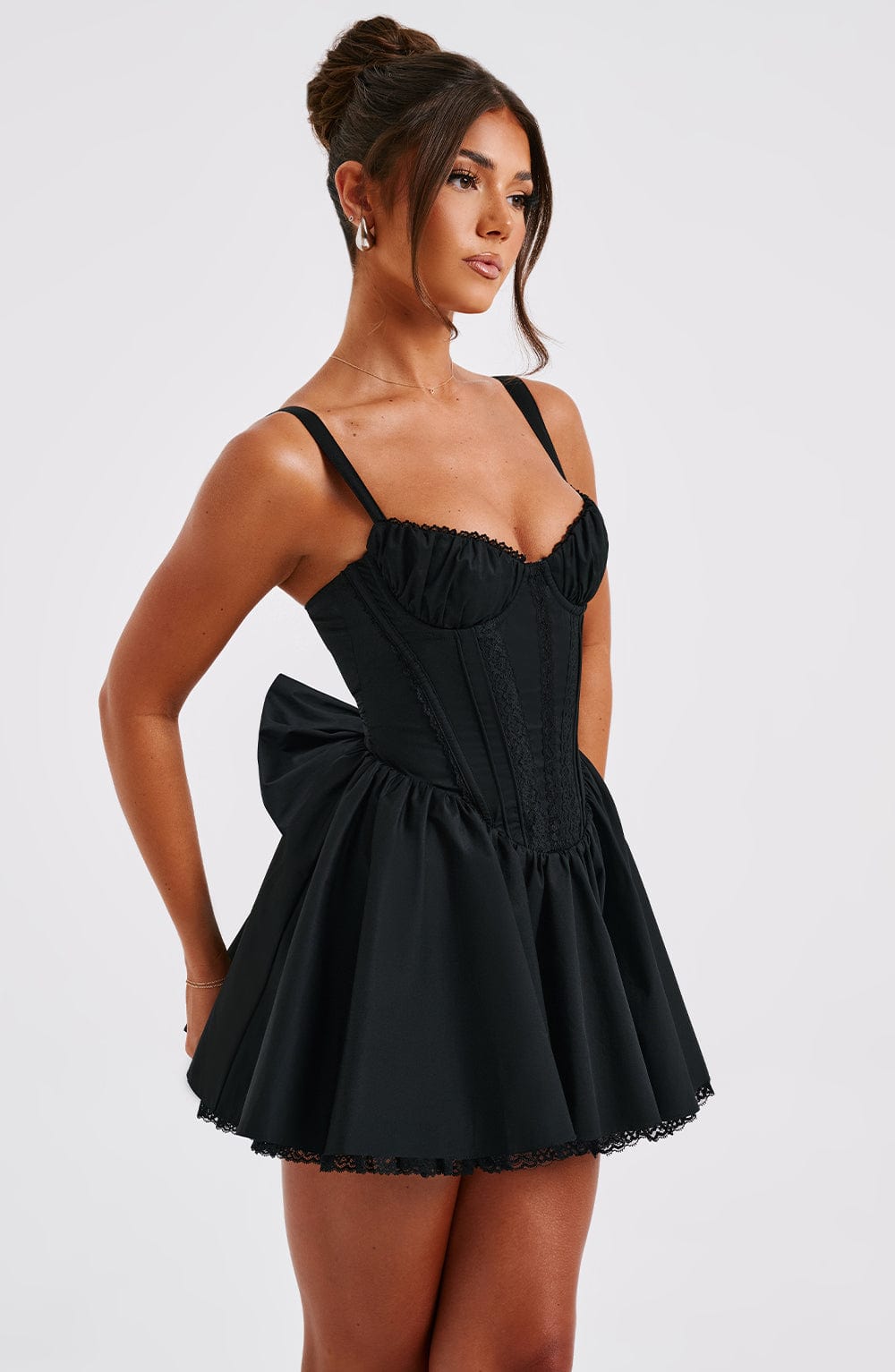 Robe courte Josie - Noir