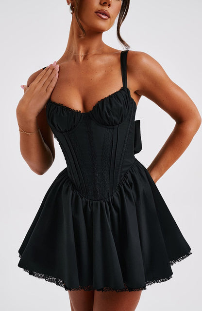 Robe courte Josie - Noir