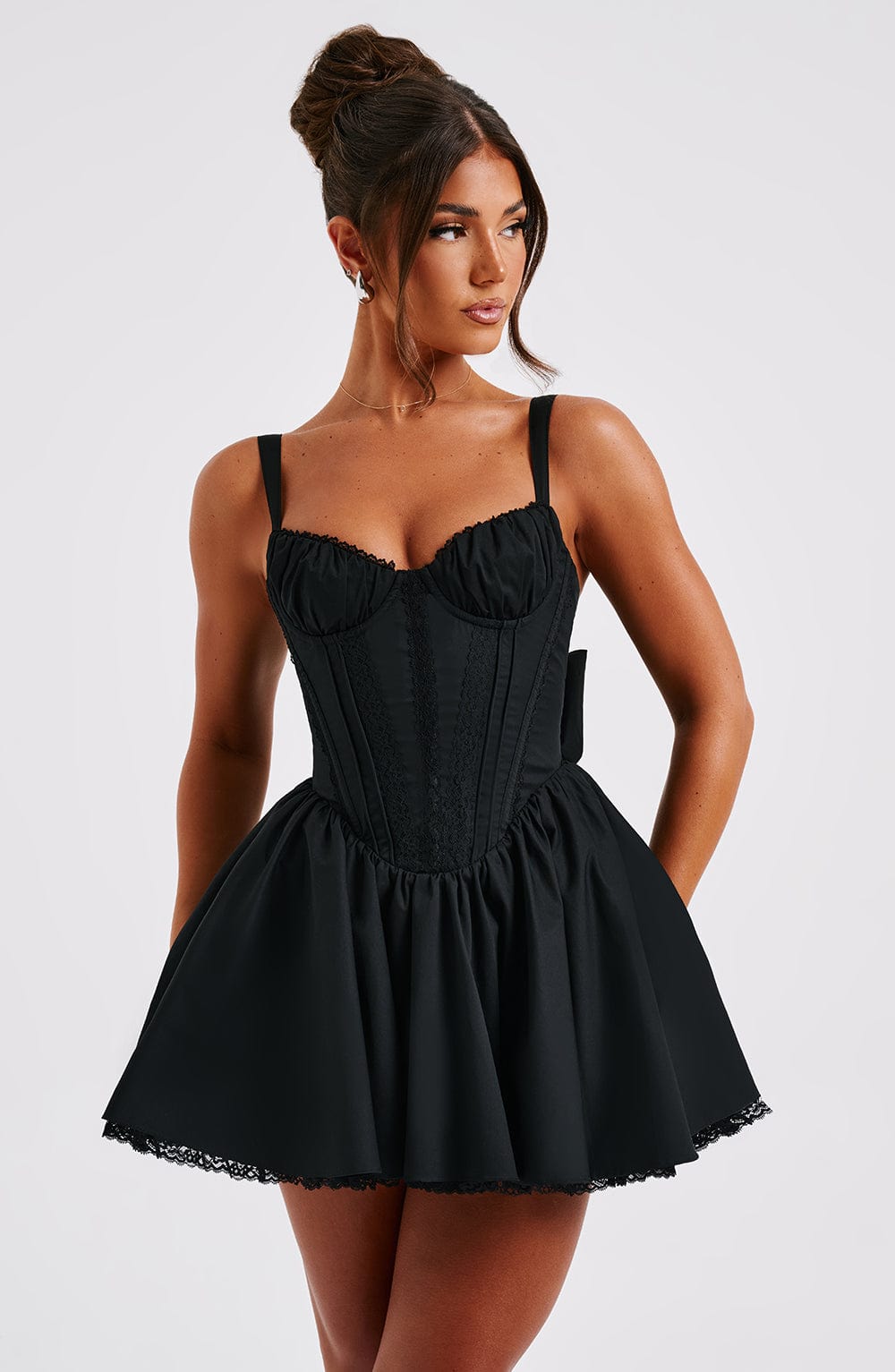 Robe courte Josie - Noir