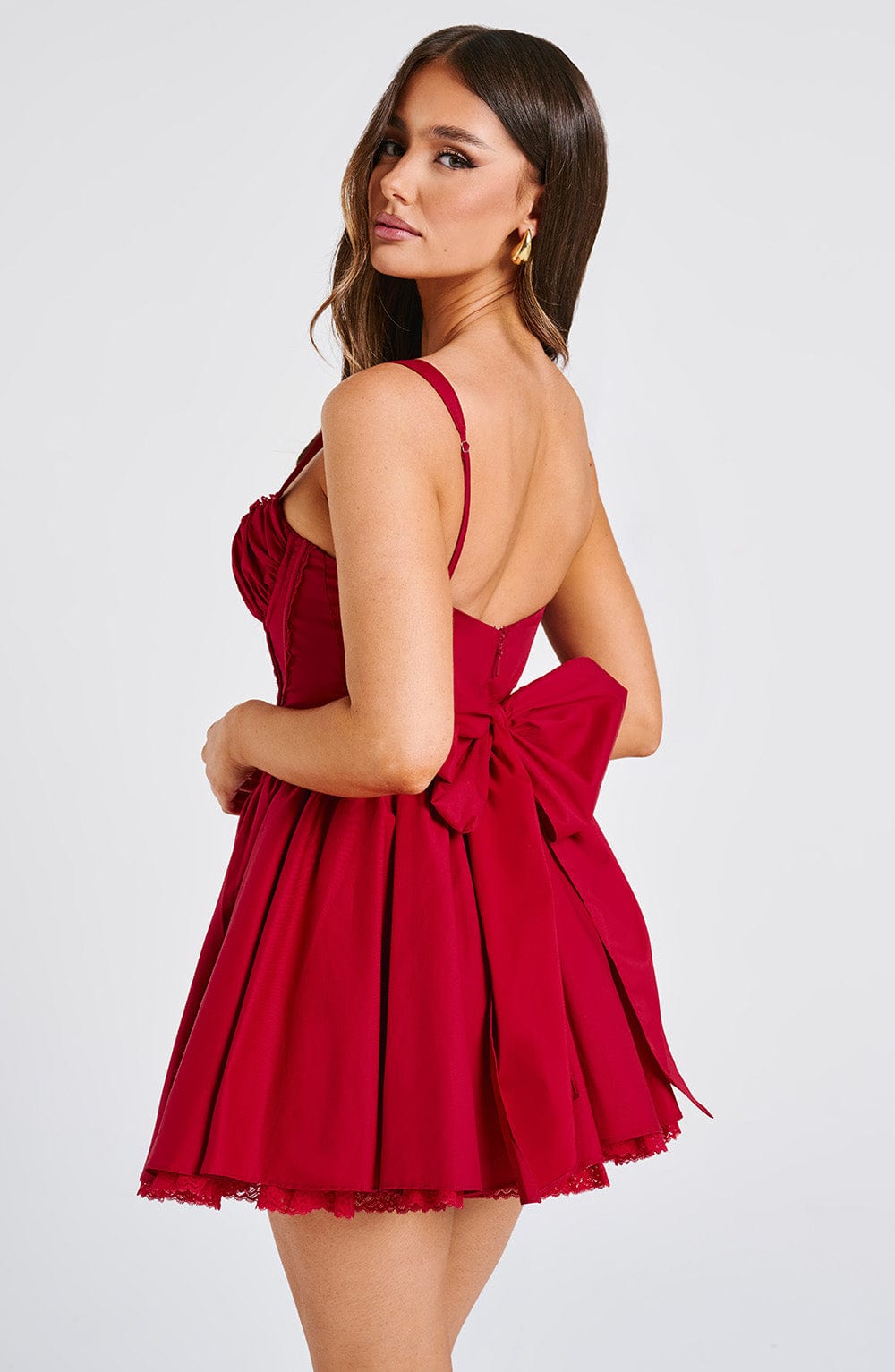 Robe courte Josie - Rouge