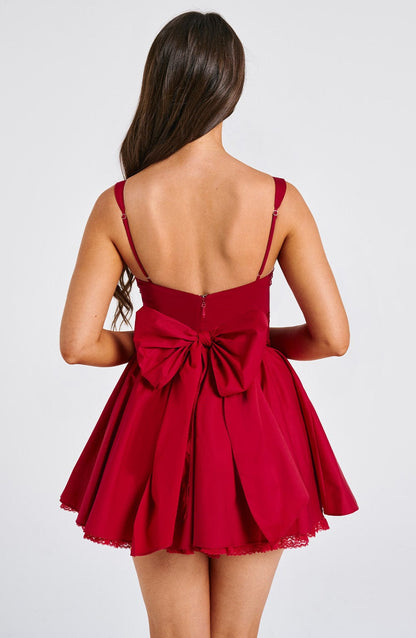 Robe courte Josie - Rouge