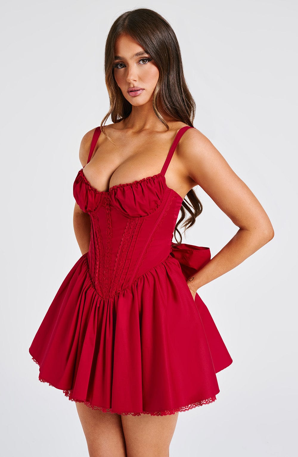 Robe courte Josie - Rouge