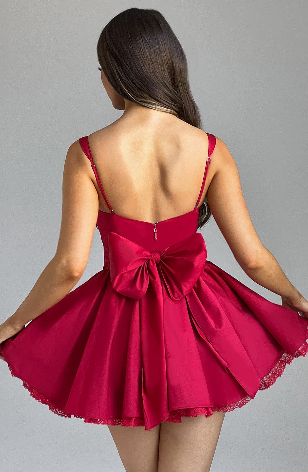 Robe courte Josie - Rouge