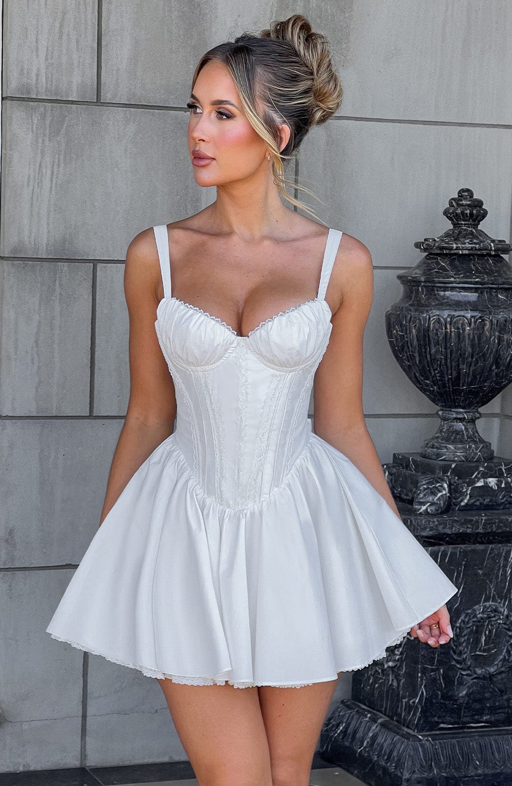 Robe courte Josie - Blanche