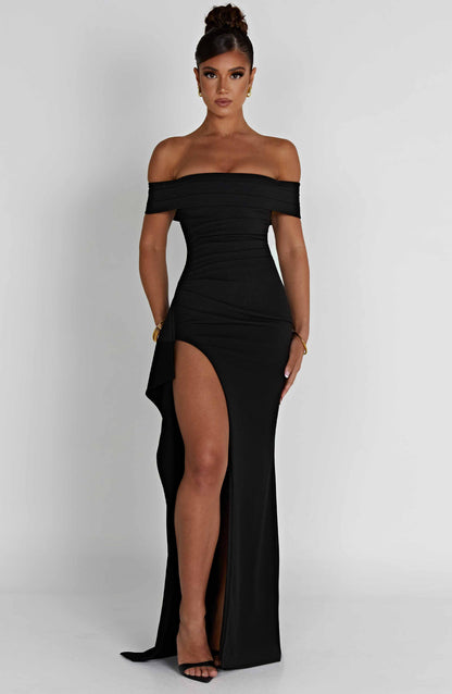 Robe longue Joyce - Noir