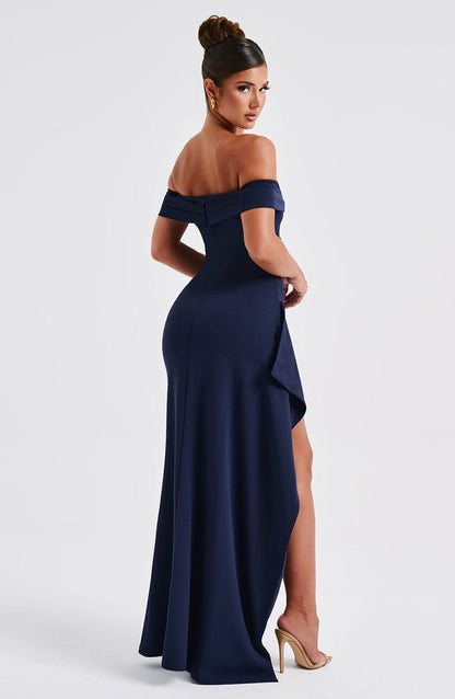 Joyce Maxi Elbise - Navy