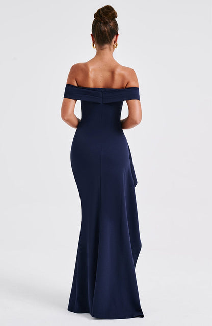 Joyce Maxi Elbise - Navy