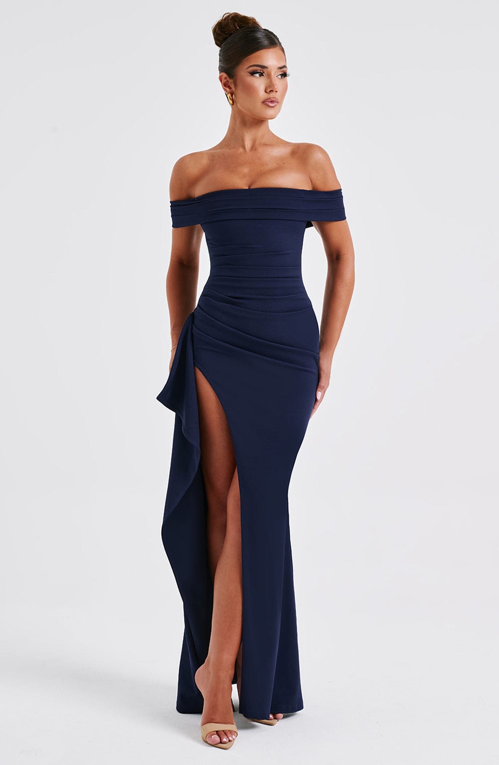 Joyce Maxi Elbise - Navy