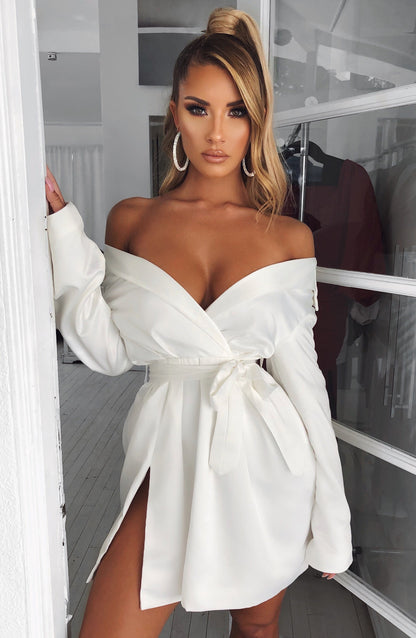 Robe courte Kassiana - Blanche