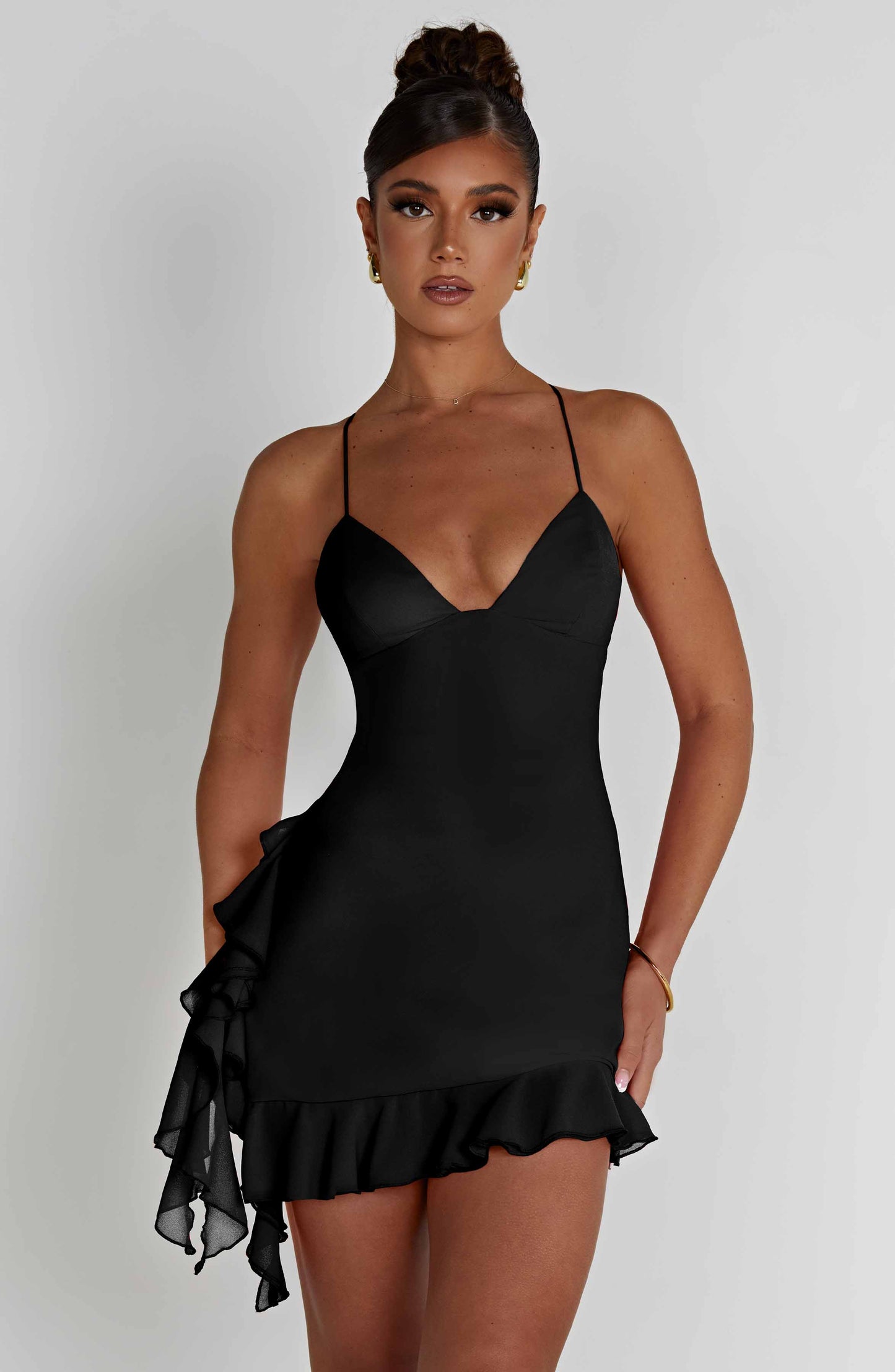 Larosa Mini Dress - Black