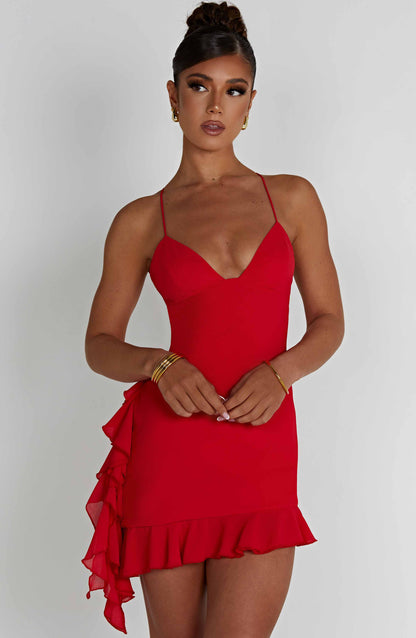 Larosa Mini Dress - Red