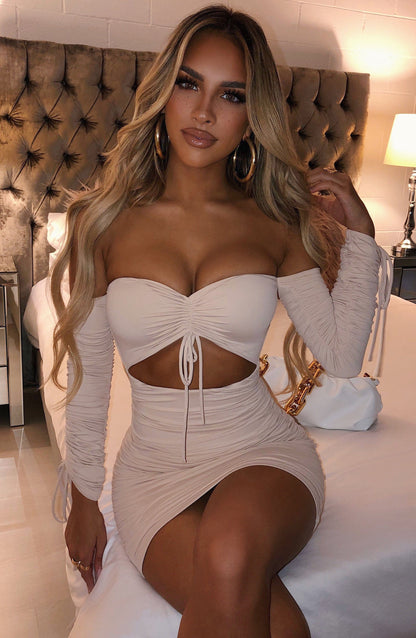 Liza Mini Dress - Nude