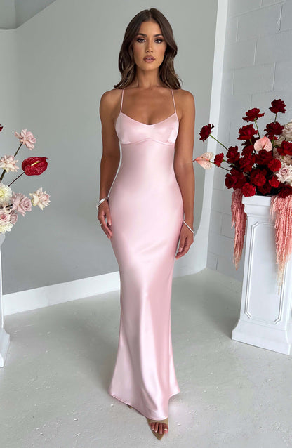 Robe longue Malika - Blush