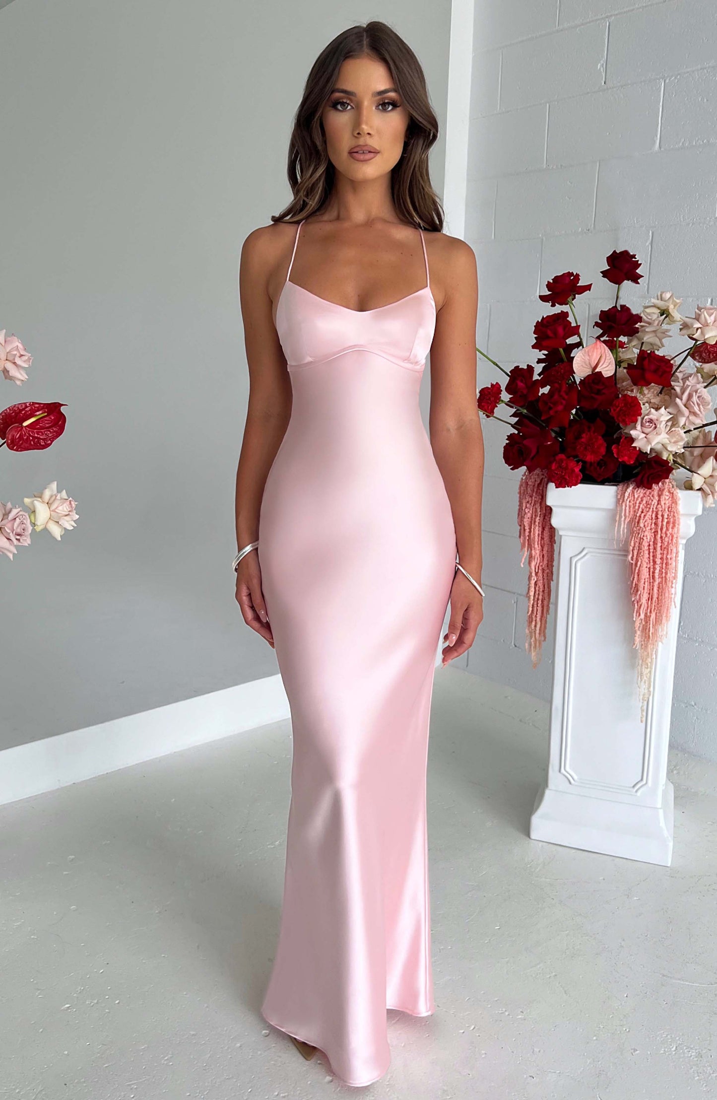 Robe longue Malika - Blush