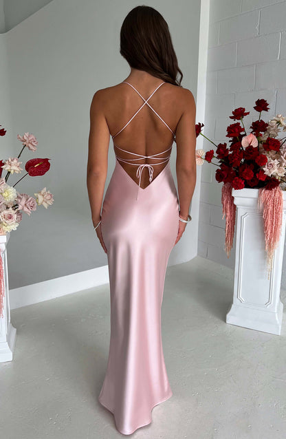 Robe longue Malika - Blush