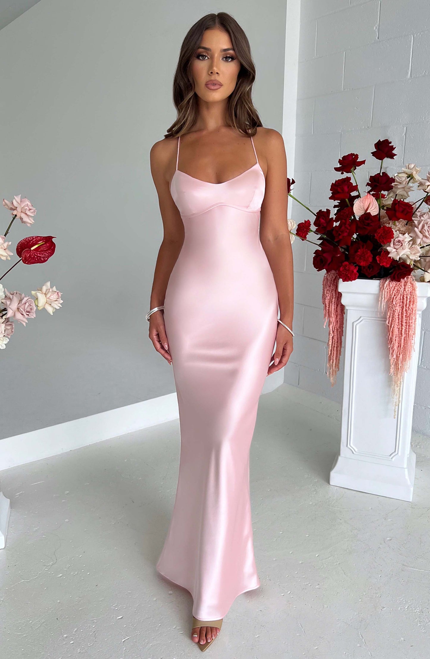 Robe longue Malika - Blush