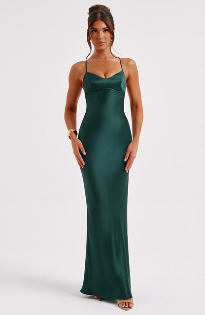 Malika Maxi Dress - Emerald