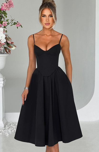 Robe Midi Mariella - Siyah