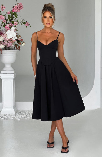 Robe Midi Mariella - Siyah