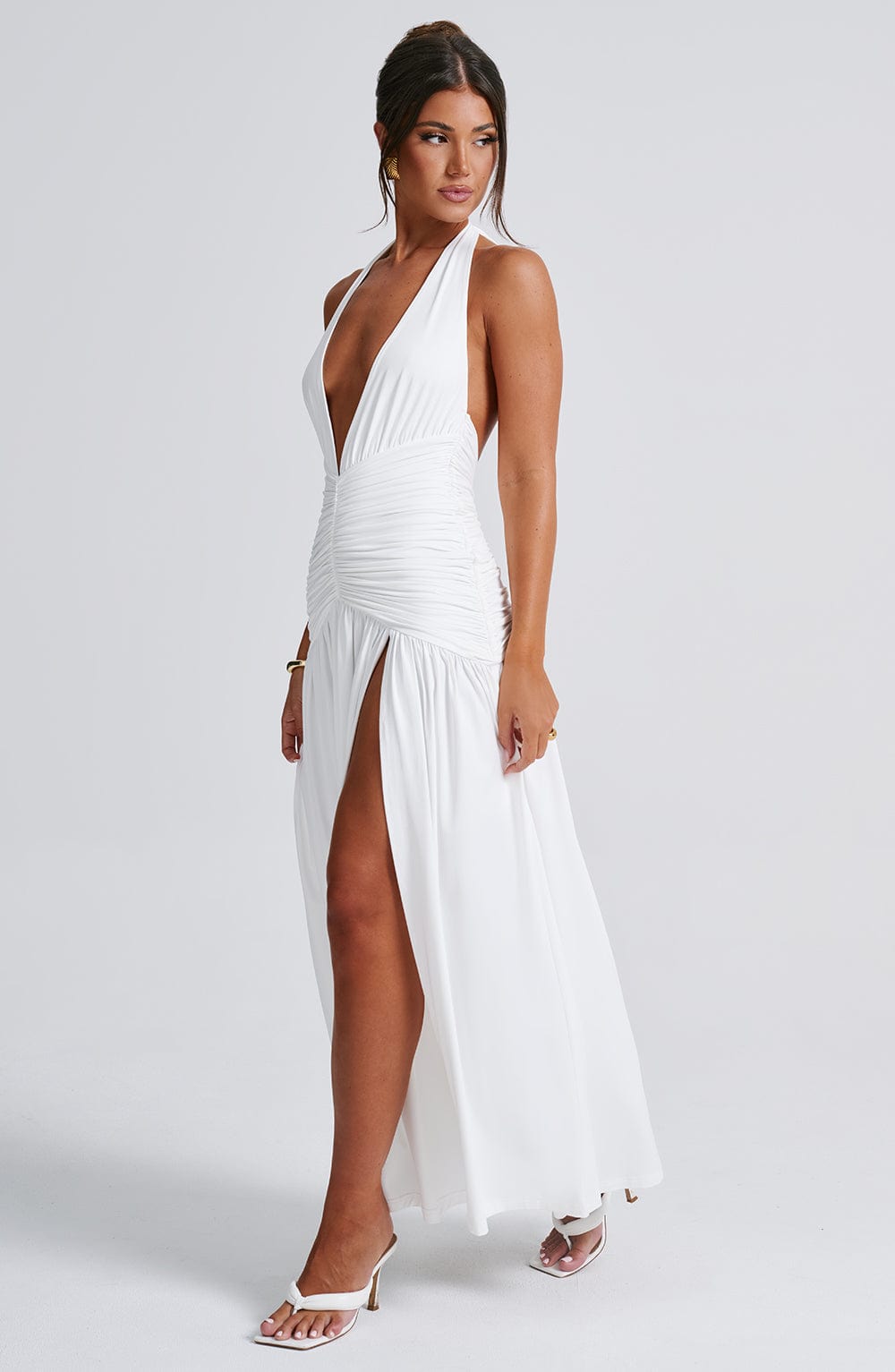 Melania Maxi Elbise - White