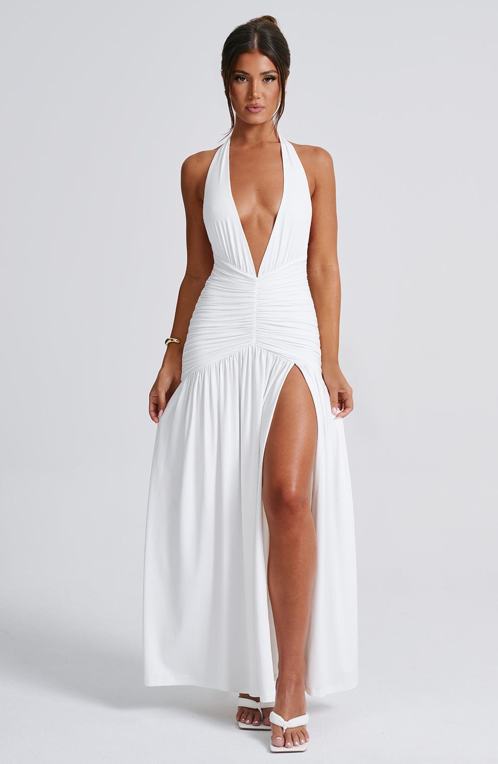 Melania Maxi Elbise - White