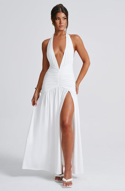 Melania Maxi Elbise - White