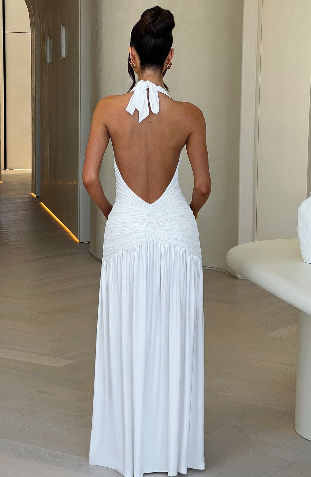 Melania Maxi Elbise - White