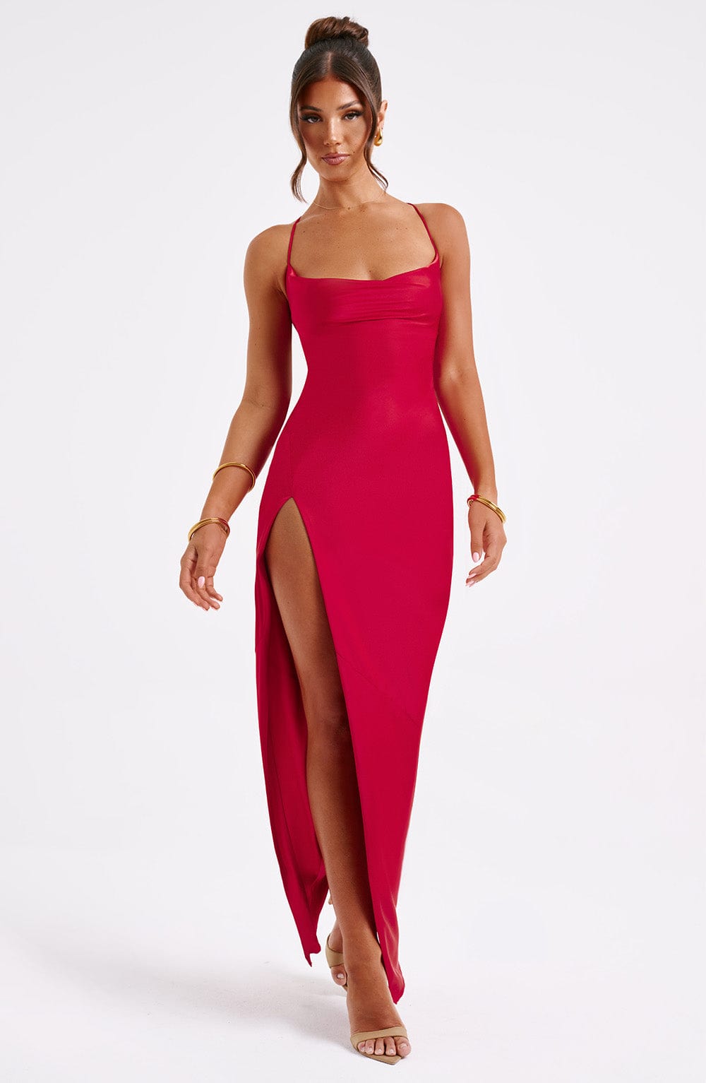 Robe longue Misha - Rouge