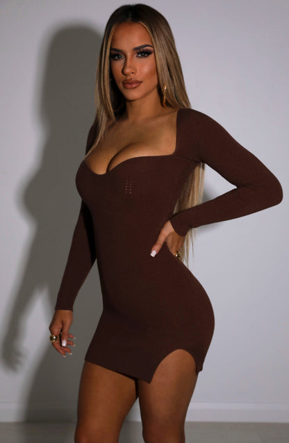 Nothing Mini Dress - Chocolate