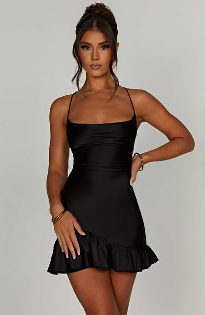 Nicola Mini Dress - Black