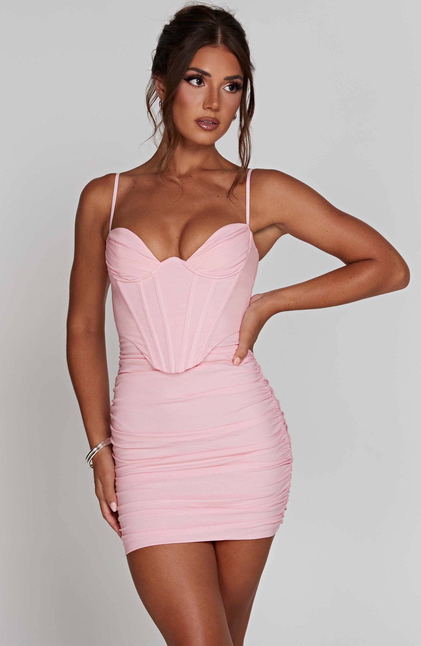 Nyla Mini Dress - Baby Pink