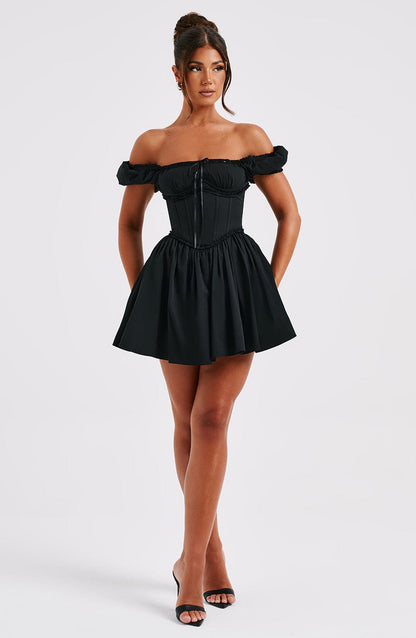 Penelope Mini Dress - Black