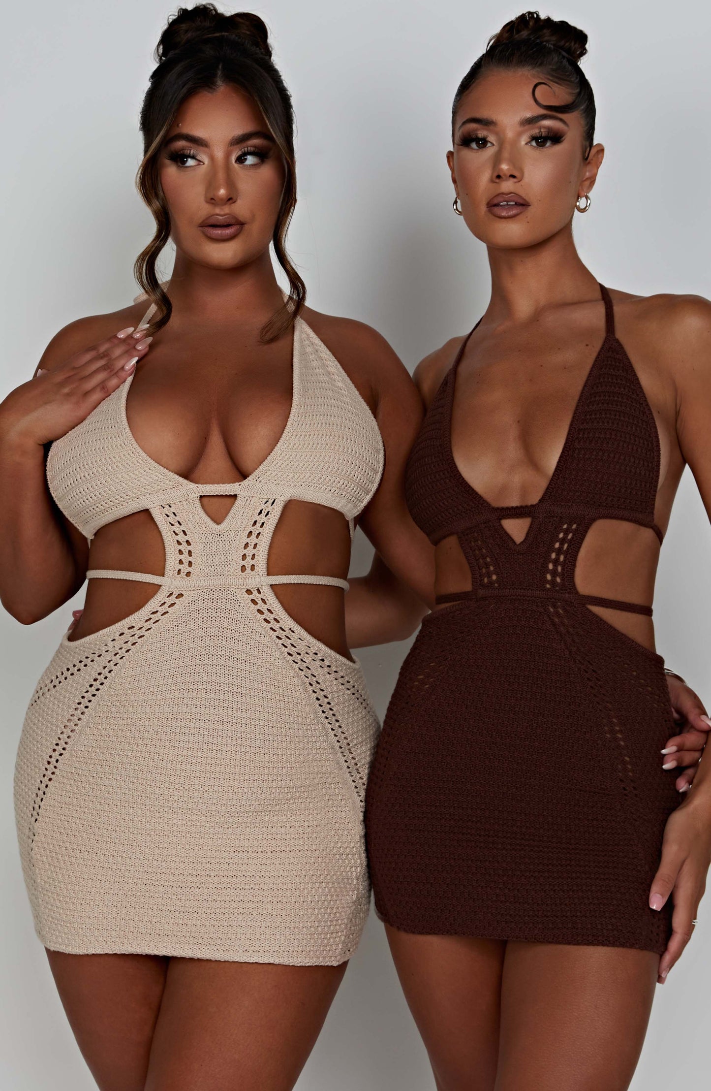 Selena Mini Dress - Chocolate