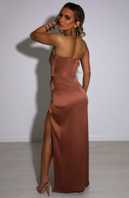 Sianna Maxi Dress - Chocolate