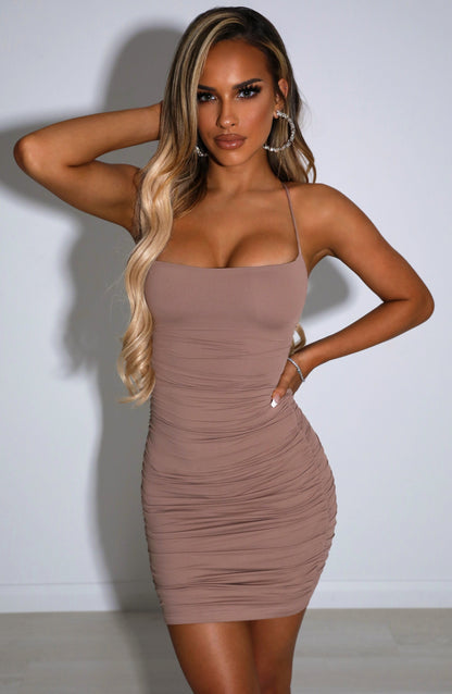 Tati Mini Dress - Mocha