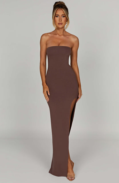 Teyana Maxi Dress - Chocolate