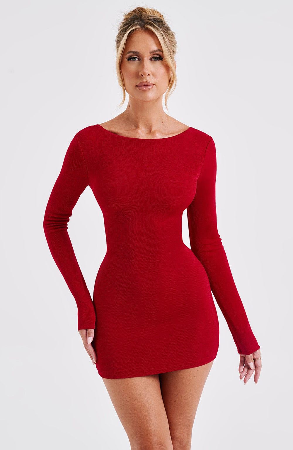 A Mini Dress - Red