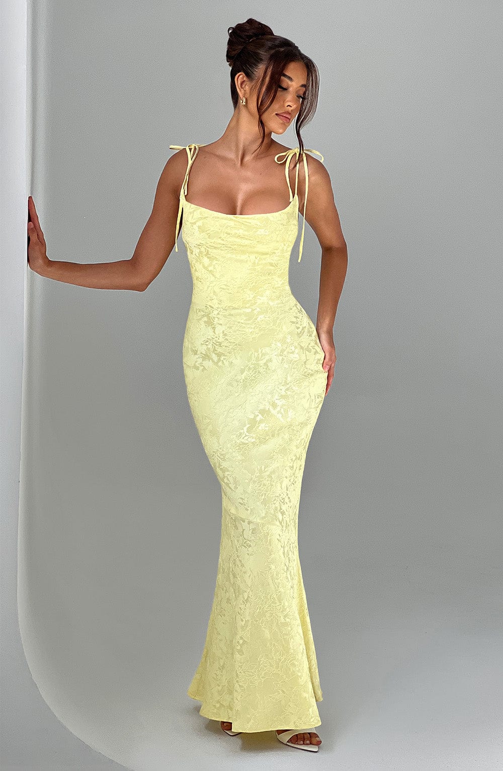 Whitney Maxi Elbise - Limon