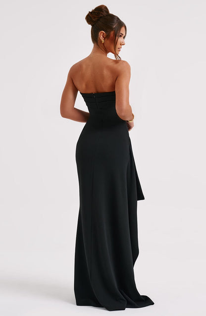 Robe longue Zafira - Noir